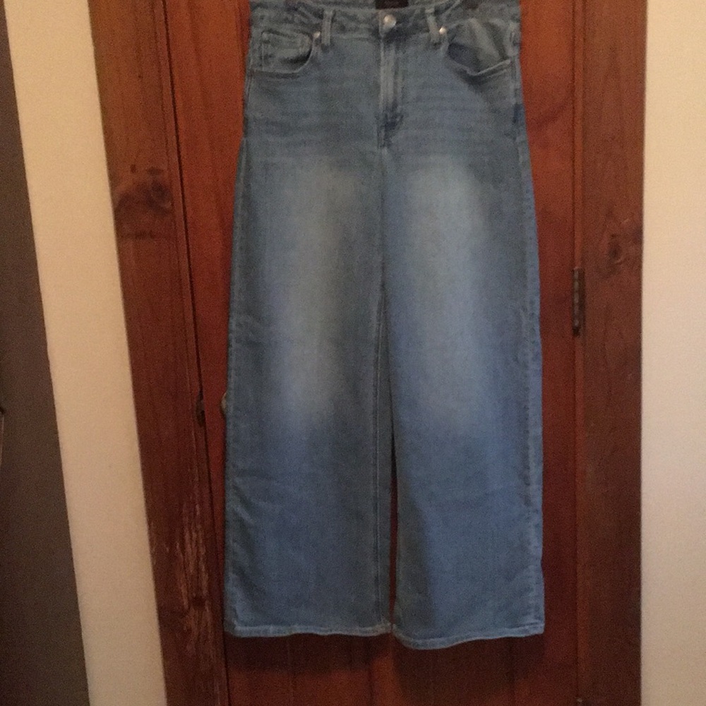 Quince jeans wide leg size 31 light wash